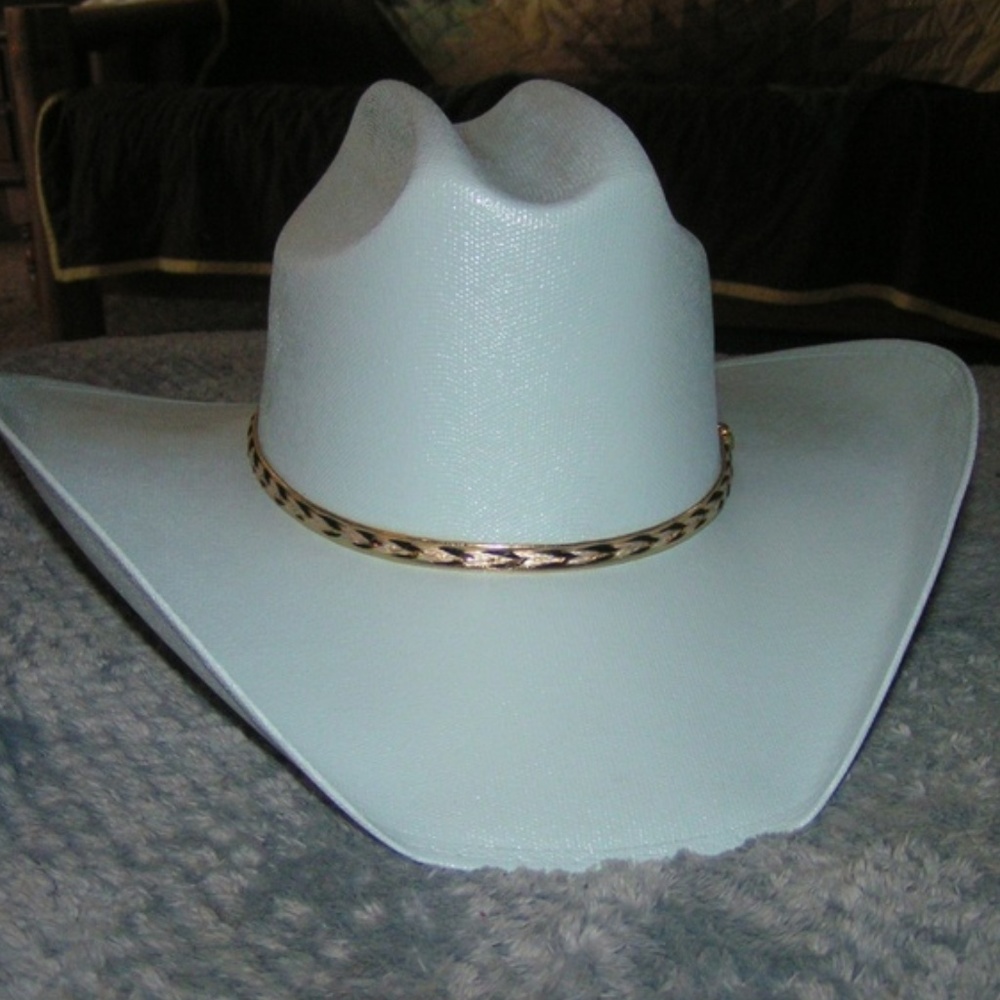 New Light Blue Cowboy Cowgirl Hat Fixed Size